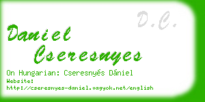 daniel cseresnyes business card